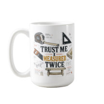Caneca de Blueprint 'Confie em Mim, Medi Duas Veze