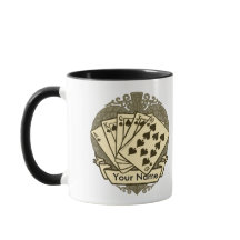 Caneca de boa mão de pôquer
