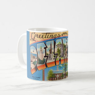 Café Caneca de Boas-Vindas Retro Delaware
