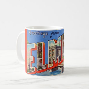 Café Caneca de Boas-Vindas Vintage Elmira Nova York