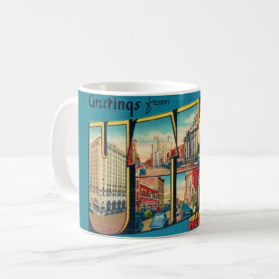 Café Caneca de Boas-Vindas Vintage Utica Nova York