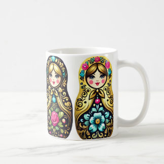 Café Caneca de boneca russa - 4 bonecas de ninho