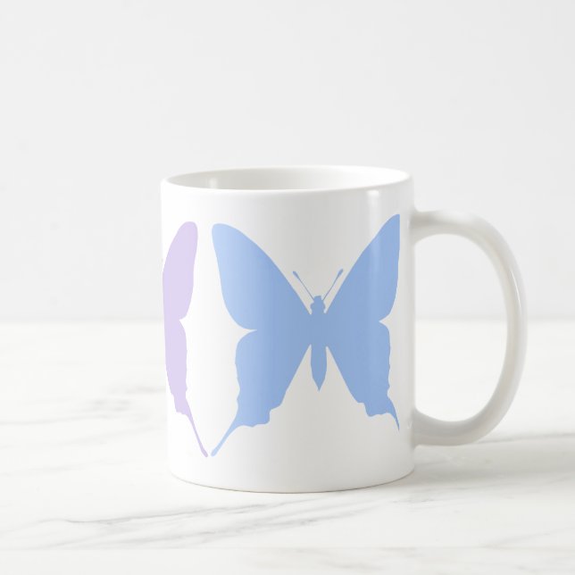 Café Caneca de Borboletas Bonitas (Direita)