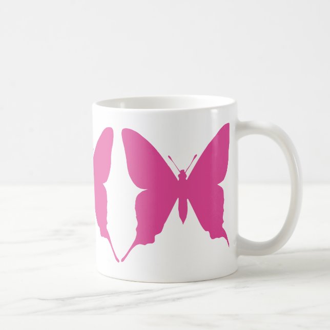 Café Caneca de Borboletas Bonitas (Direita)