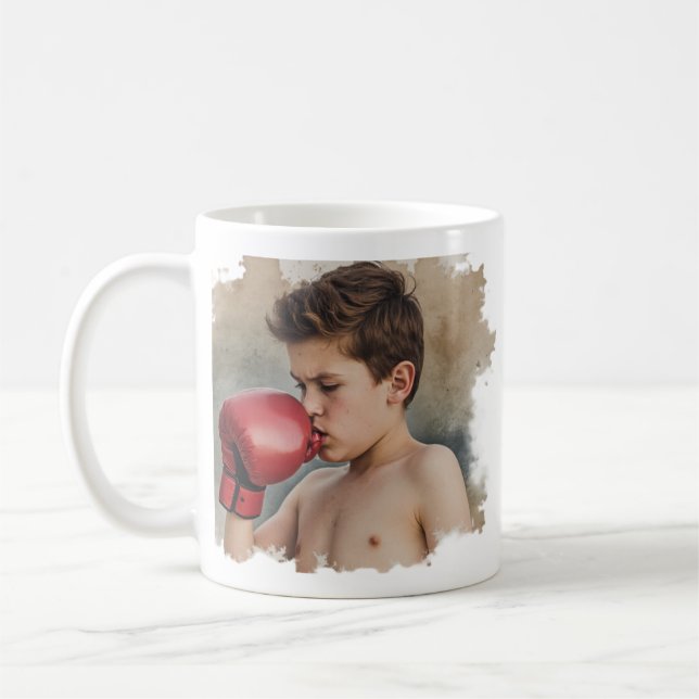 Café caneca de boxeador menino (Esquerda)