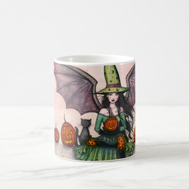 Café Caneca de Bruxa de Halloween (Centro)