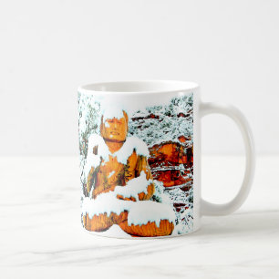 Café caneca de buddha da neve