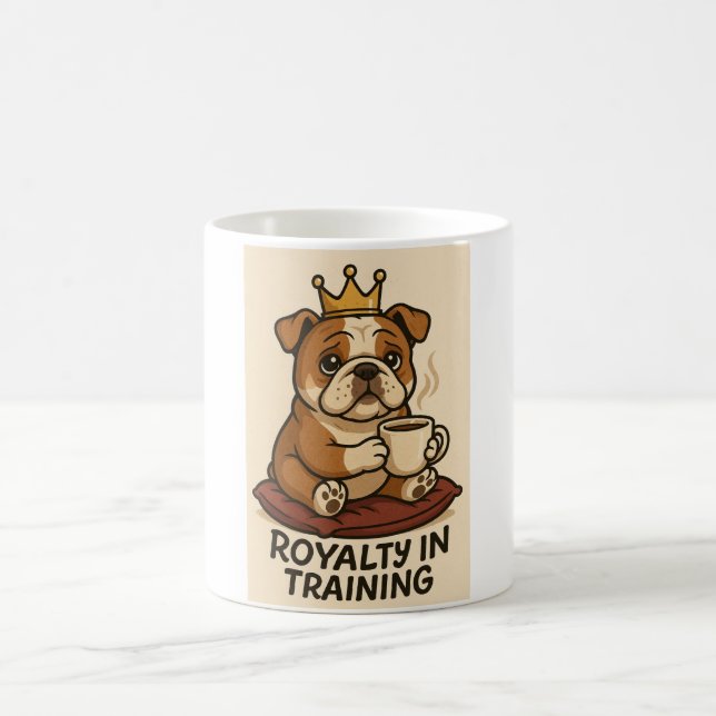 Café Caneca de Bulldog Fofo (Centro)