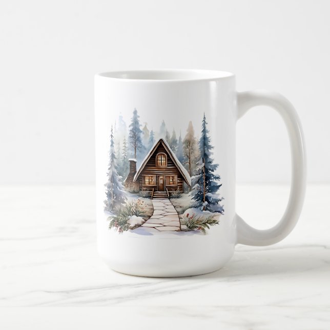 Café Caneca de Cabana de Inverno (Direita)