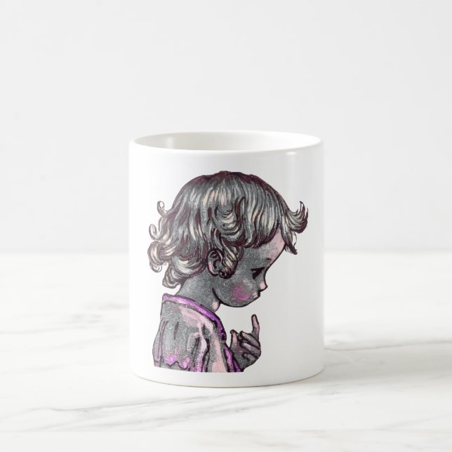 Café Caneca de Cabelo Curvo (Centro)