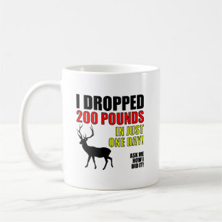 Café Caneca de Caça Engraçada Perdi 200lbs