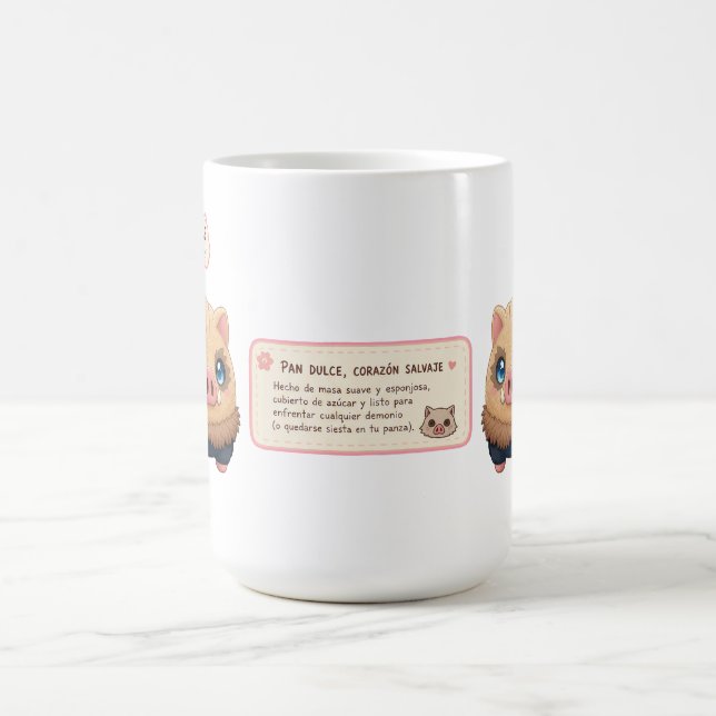 Café Caneca de Caçador de Demônios - Inosuke Hashibira  (Centro)