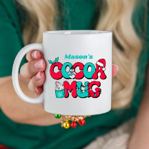Caneca de Cacau Quente Personalizada para Crianças