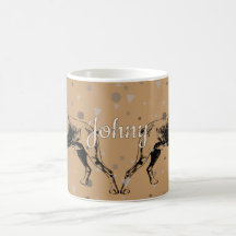 Caneca de Cachorro Boxer – Ilustração Geométrica d