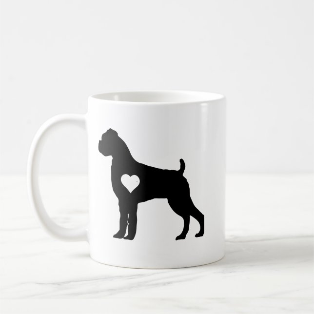 Café Caneca de Cachorro Boxer Presente (Esquerda)