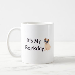 Café Caneca de Cachorro Fofo de Aniversário - É Meu Bar