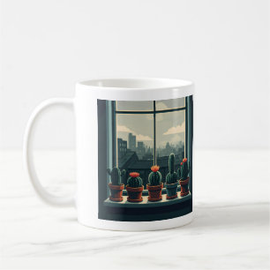 Café Caneca de cacto do jardineiro da cidade