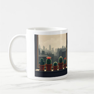 Café Caneca de cacto do jardineiro da cidade