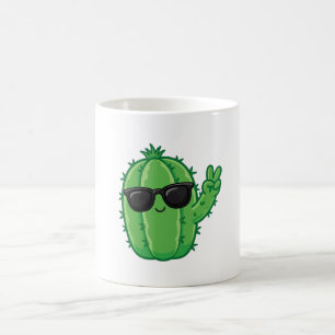 Café Caneca de cacto feliz