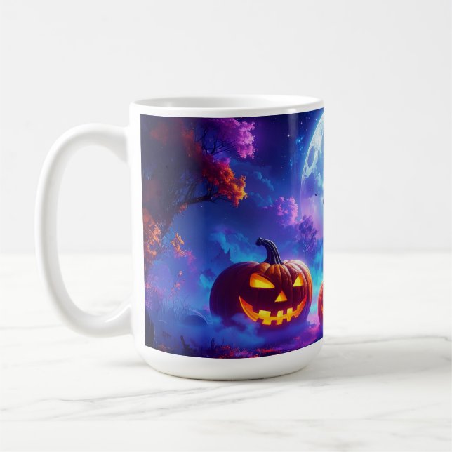 Café Caneca de Café, Cacau ou Chá do Halloween (Esquerda)