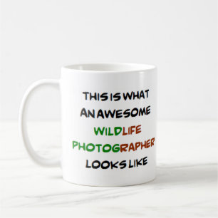 Café caneca de café, fotógrafo da vida selvagem