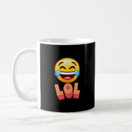 Café Caneca de café, LOL, Rindo de emoji