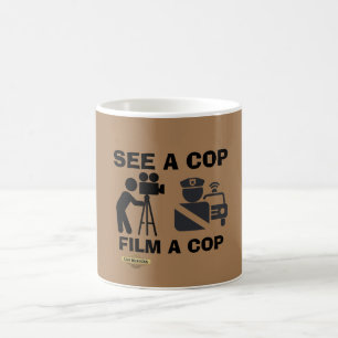 Café caneca de café"VER UM FILME COP A COP"