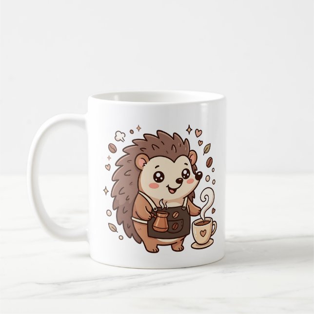 Café Caneca de Caféouriço Fofo (Esquerda)