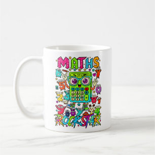 Café Caneca de Calculadora Fofa de Rockstar de Matemáti