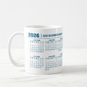 Café Caneca de Calendário de Negócios Promocional Perso