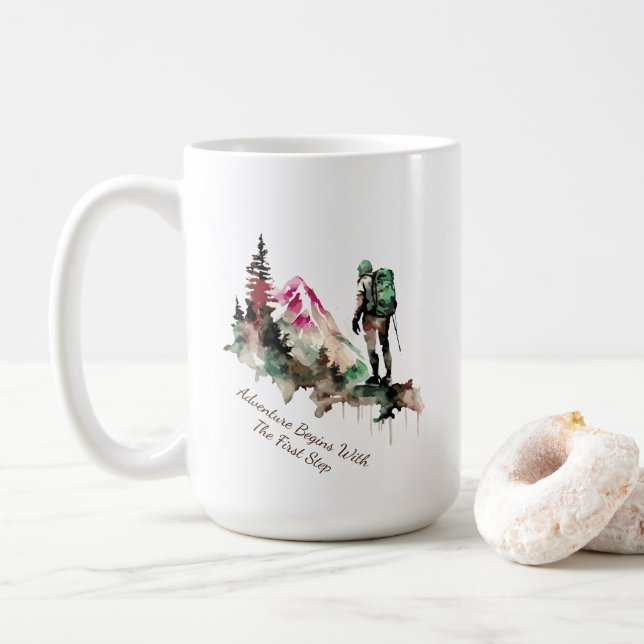 Café Caneca de Caminhada (Com Donut)