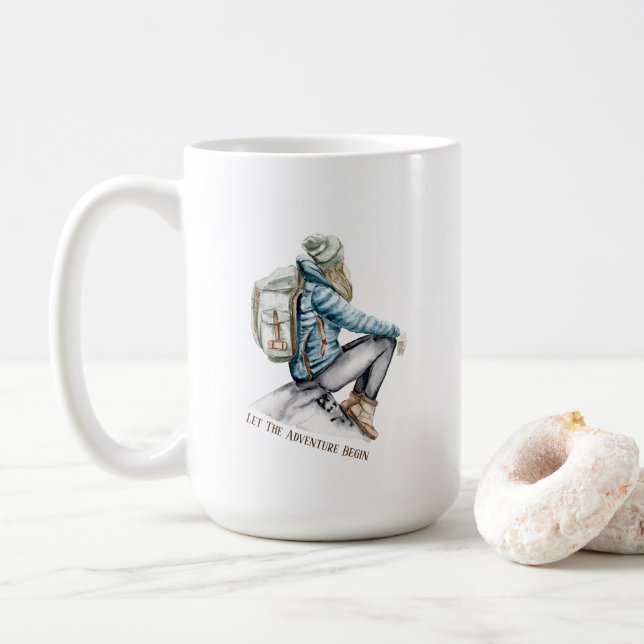 Café Caneca de Caminhada (Com Donut)