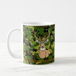 Café Caneca de camuflagem personalizada whitetail
