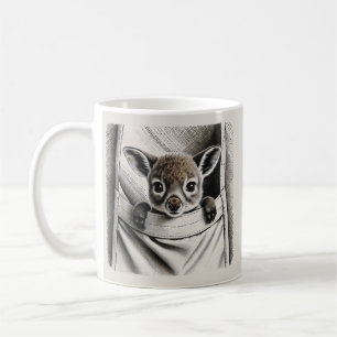 Café Caneca de Canguru, Design de Bebê Joeys Fofo