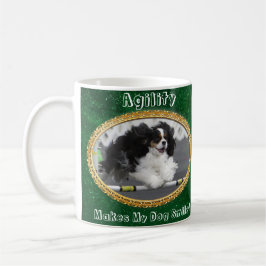 Café Caneca de Cão de Agilidade Cavalier Sorridente