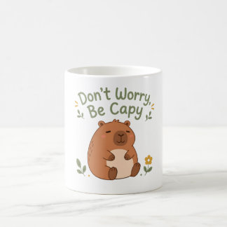 Café Caneca de Capivara Fofa 'Não se Preocupe, Seja Cap
