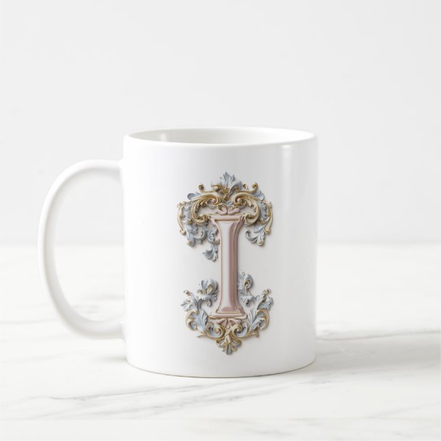 Café Caneca de Carta Barroca 'I' para uma Princesa do C (Esquerda)