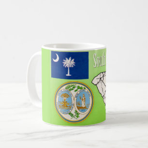 Café Caneca de cartão-postal antigo da Carolina do Sul