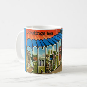 Café Caneca de cartão postal antigo de Binghamton NY
