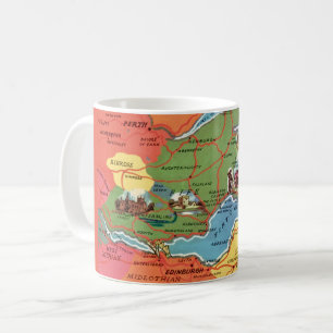 Café Caneca de cartão postal antigo de Fife Escócia
