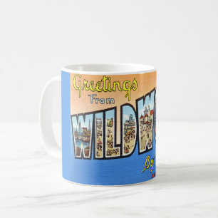 Café Caneca de cartão-postal antigo de Wildwood NJ