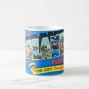 Café Caneca de Cartão Postal de Boas-Vindas Antigo de O
