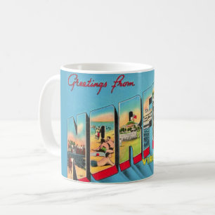 Café Caneca de Cartão Postal de Boas-Vindas Norfolk VA