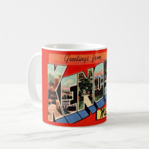 Café Caneca de cartão postal de Kenosha WI