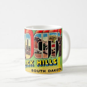 Café Caneca de cartão-postal de Rapid City SD Greetings