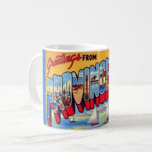 Café Caneca de cartão-postal vintage de Provincetown MA