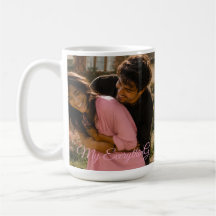 Caneca de Casal com Nome de Foto Personalizada (