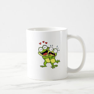 Café Caneca de Casal de Rã Fofo Apaixonado