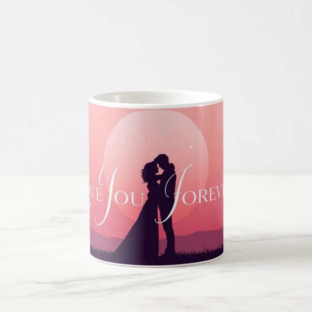 Café Caneca de Casal Romântico | “Te Amo Para Sempre” (Centro)