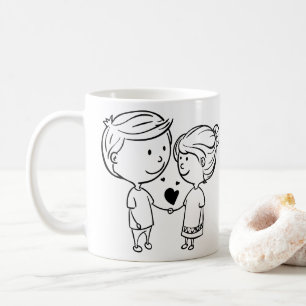 Café Caneca de Casal Você & Eu